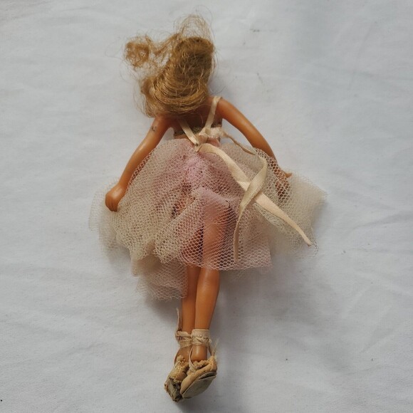 Flagg Doll Vintage Original Outfit 7" Bendable Poseable Ballet Dancer In Dress - Picture 2 of 8
